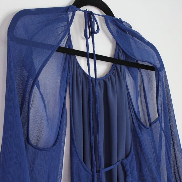 Shona Joy Safira Cut Out Backless Mini Dress in Aegean Blue Size 6 - Picture 7 of 14